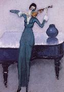 kees van dongen Ibe violin player oil painting on canvas